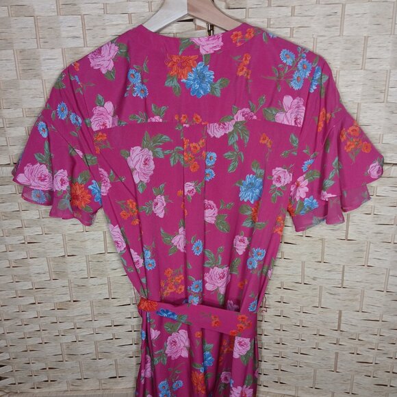 Ann Taylor Lot of 2 Dresses Peasant Midi and Floral Mini Shirt Dress - Picture 11 of 14